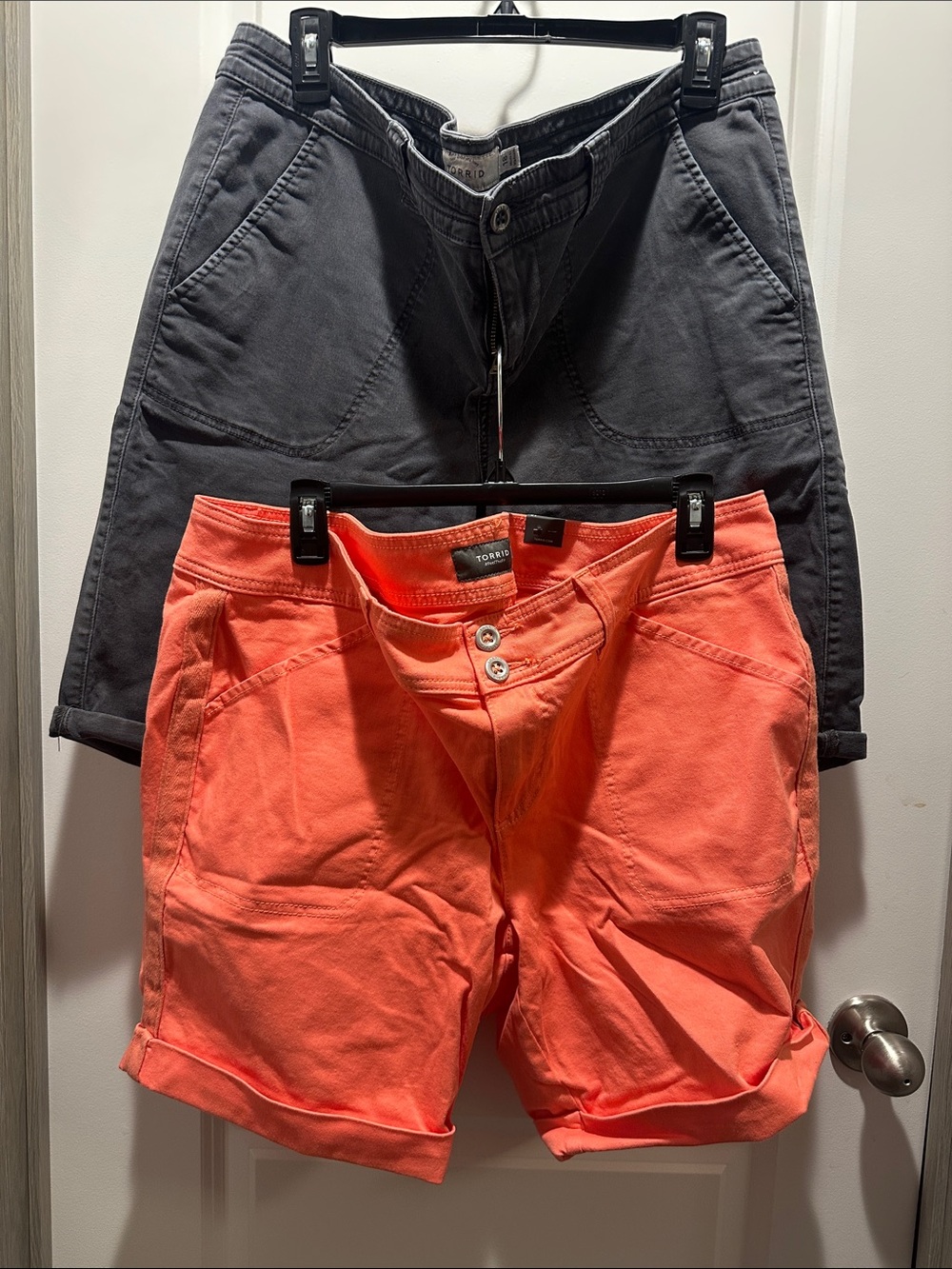 torrid Coral and Charcoal Double Pack Bermuda Shorts